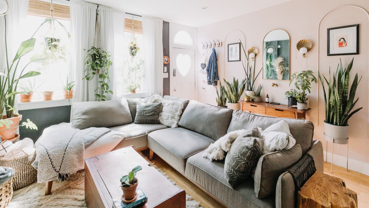 Plush modern hot sale sofa